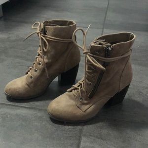 brown combat boot heels